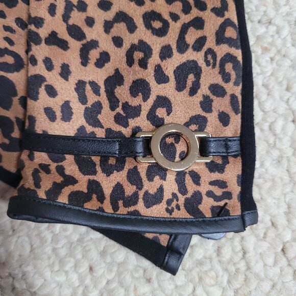 Brand new leopard print womens gloves one size - Picture 2 of 3